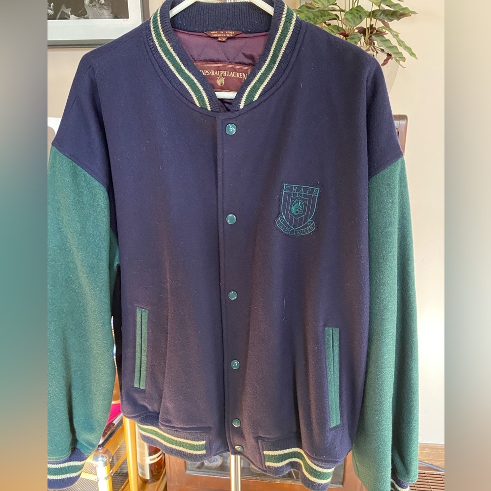 Ralph Lauren Chaps Men’s Varsity Jacket Size L